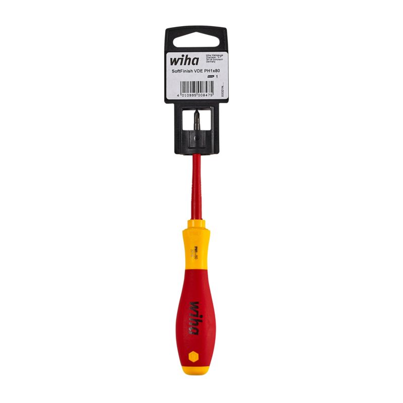 Wiha VDE-isoleret Philips-skruetrækker PH1 x 80 mm