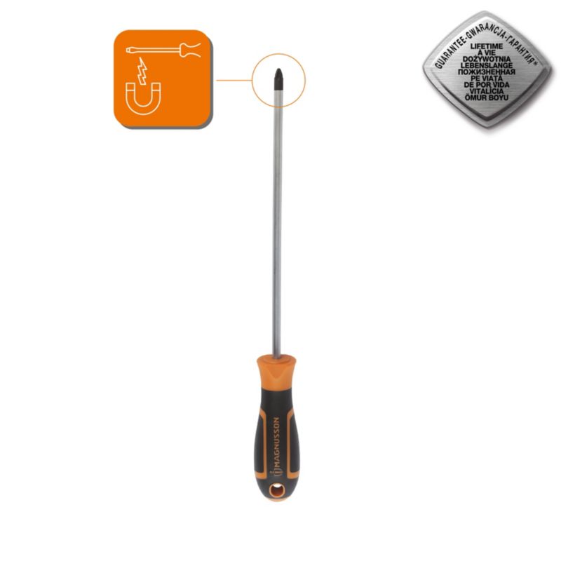 Magnusson PZ2 200 x 6 mm skrue­driver med krydskærv