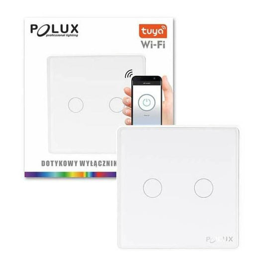 Dobbeltkontakt Goldlux Wifi Tuya hvid