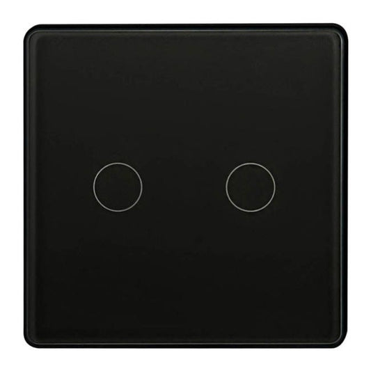 Goldlux dobbelt WiFi-trykknap Tuya mat-sort