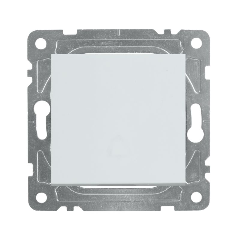 Enkelt indbygningsafbryder DMP Solid Electromalt QUAD hvid