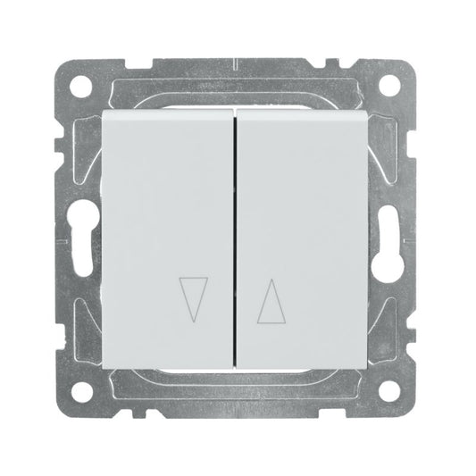 Indbygningsjalousikontakt DPM Solid Electromalt QUAD hvid