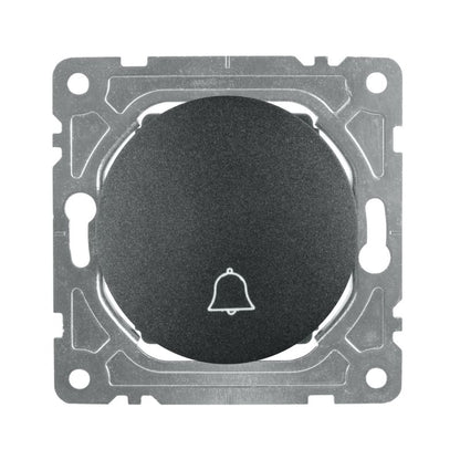 Trykknapkontakt til ringeklokke DPM Electromalt Oval mat‑sort