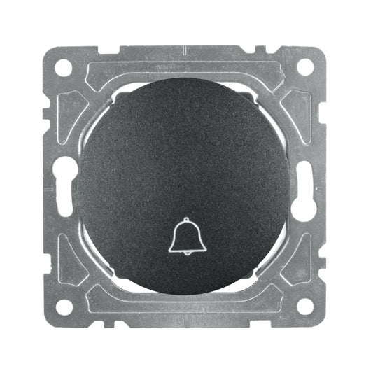 Trykknapkontakt til ringeklokke DPM Electromalt Oval mat‑sort