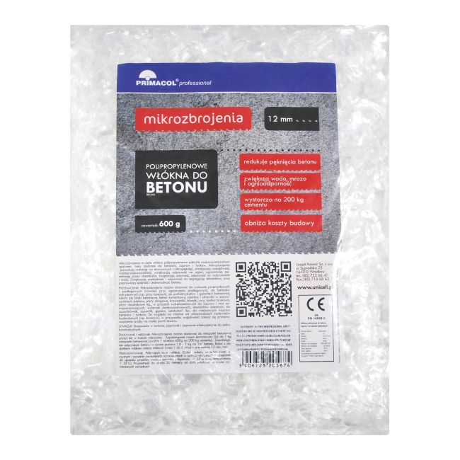 Primacol polypropylenfiber 600 g