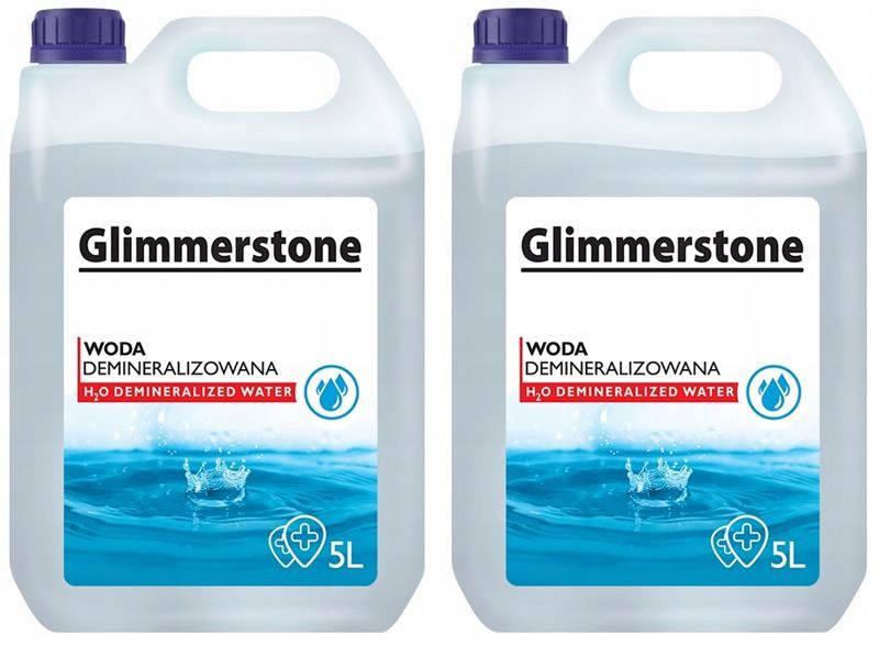 Demineraliseret destilleret vand til strygejern 2x5L, 2 stk.