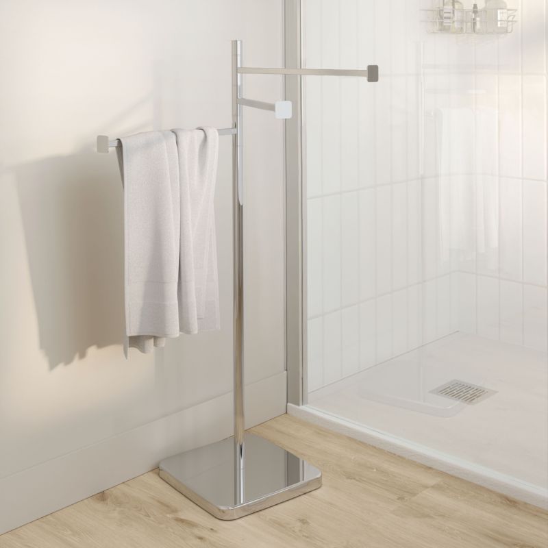 Håndklædeholder Teesta 49x26x91 cm Krom | 5063022506917