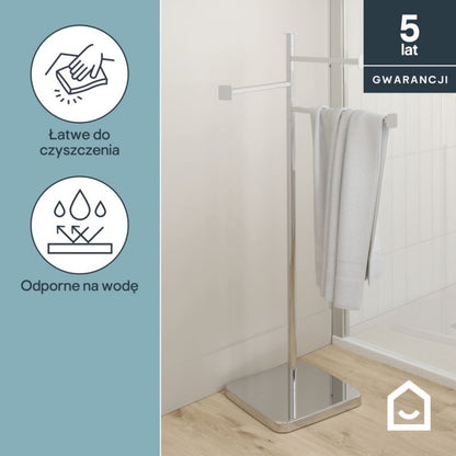 Håndklædeholder Teesta 49x26x91 cm Krom | 5063022506917