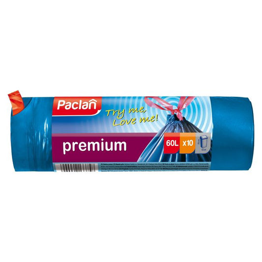 Paclan Premium affaldsposer 60 l, 10 stk.