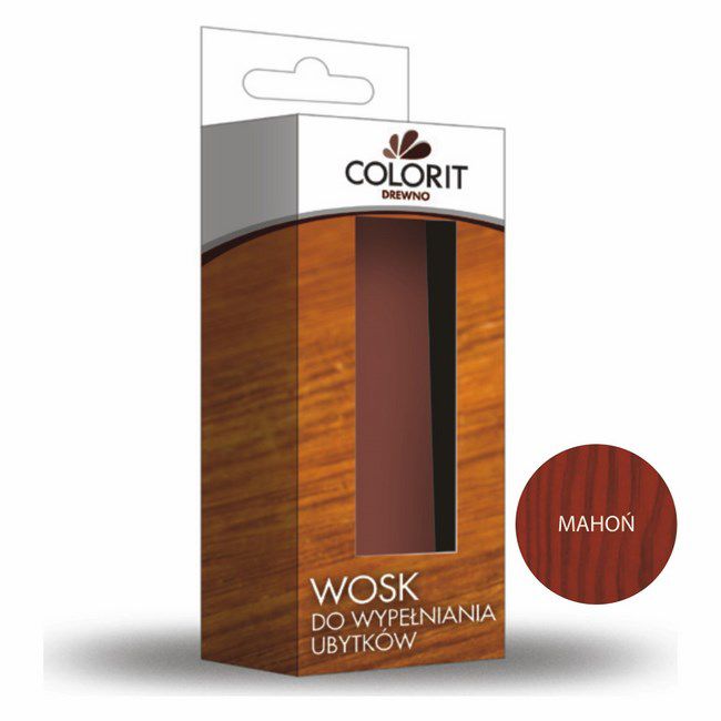 Wosk til udfyldning af skader Colorit træ mahogni 15 g