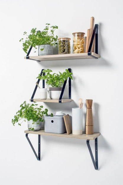 Form Clever vægbeslag 200 x 280 mm mat-sort