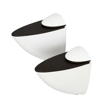 Form Rest 19 mm hvid vægbeslag, 2 stk.