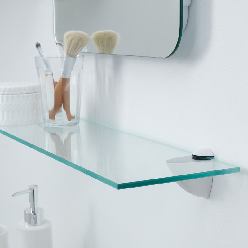 Form Rest 19 mm hvid vægbeslag, 2 stk.