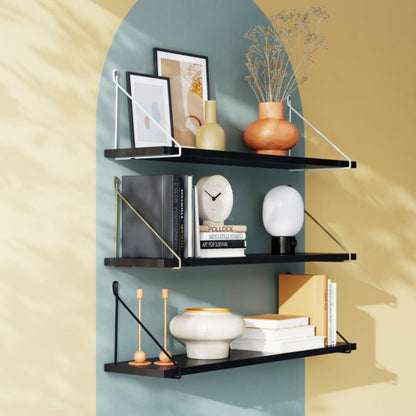 GoodHome Arama vægbeslag 200 x 220 mm mat-sort