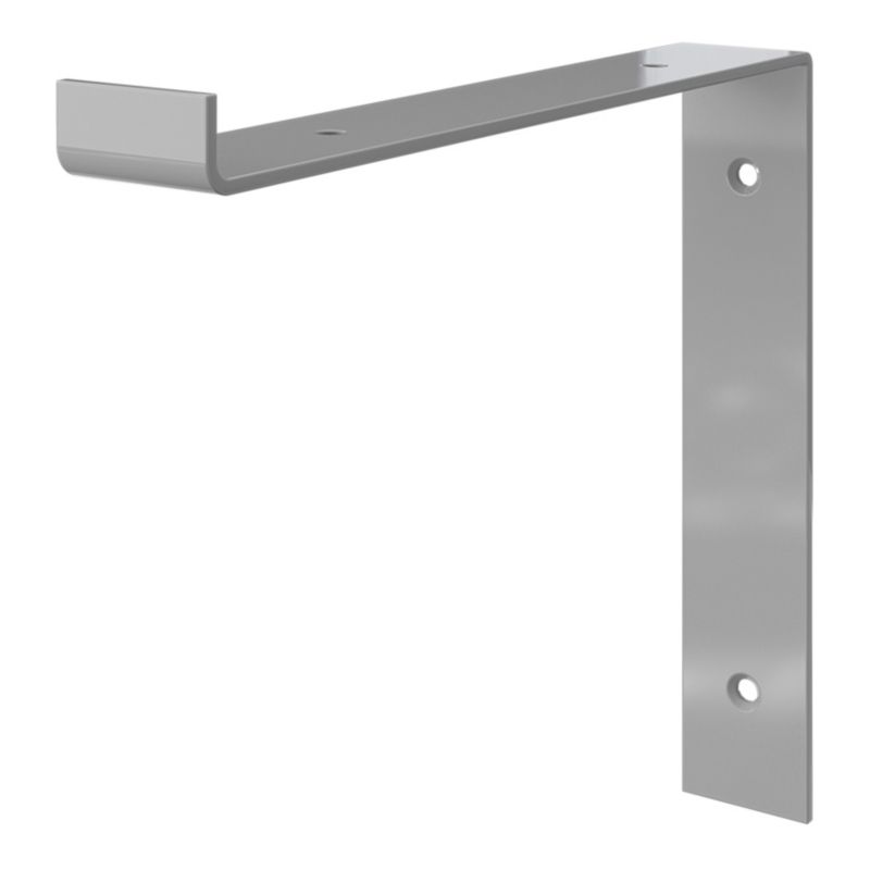 GoodHome Elgar L-vinkelbeslag 200 x 210 mm mat-sort