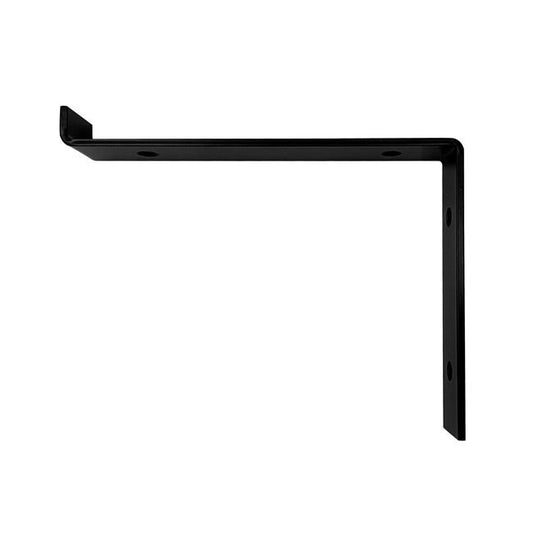 GoodHome Elgar L-vinkelbeslag 200 x 210 mm mat-sort