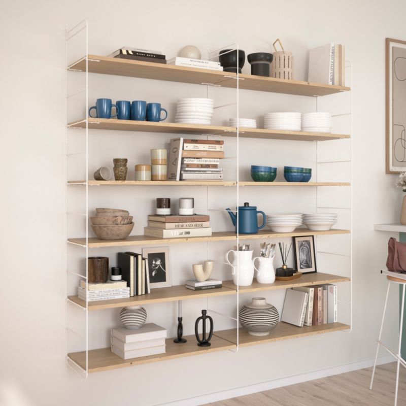 GoodHome Rigga L6 vægbeslag 302 x 1712 mm hvid