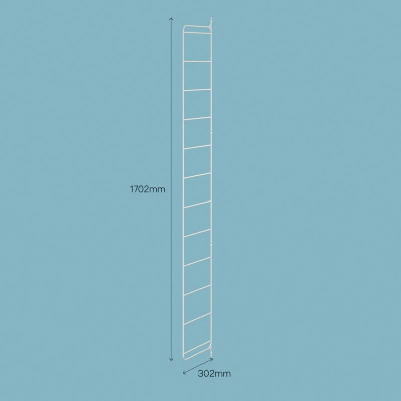 GoodHome Rigga L6 vægbeslag 302 x 1712 mm hvid