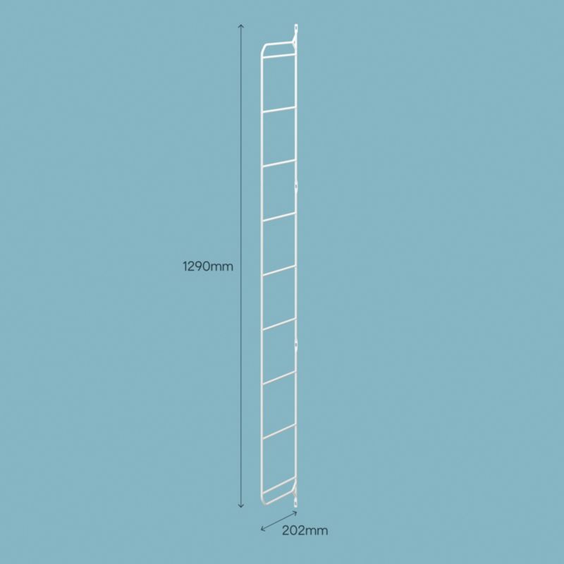 GoodHome Rigga M6 vægbeslag 202 x 1289 mm hvid