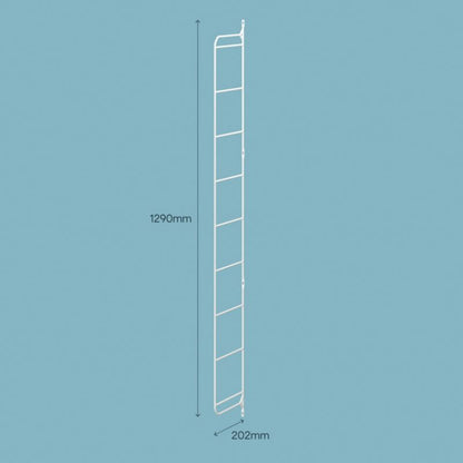 GoodHome Rigga M6 vægbeslag 202 x 1289 mm hvid