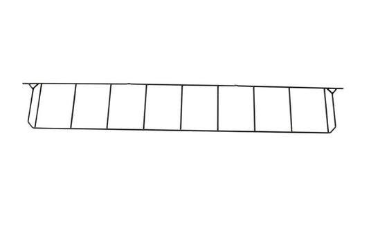 GoodHome Rigga M6 vægbeslag 202 x 1289 mm mat-sort