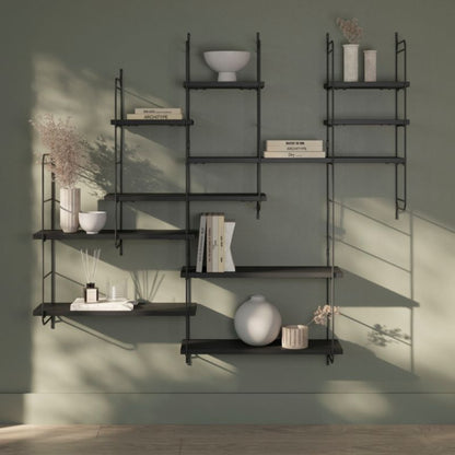 GoodHome Rigga M6 vægbeslag 202 x 1289 mm mat-sort