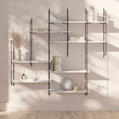 GoodHome Rigga M6 vægbeslag 202 x 1289 mm mat-sort