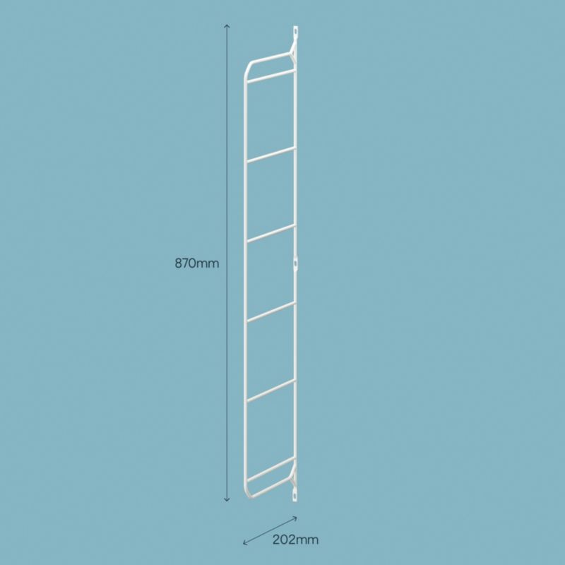 GoodHome Rigga S konsol 6 x 202 x 866 mm hvid