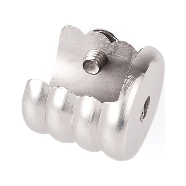 Sideskinneholder til gardinstang Colours i nikkel 19 mm