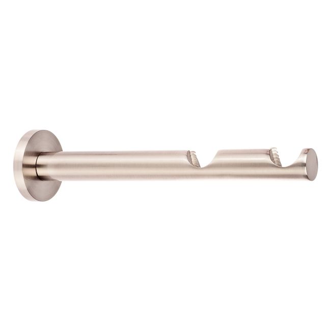 Dobbeltholder til gardinstang Colours, enkel, nikkel, 19 mm