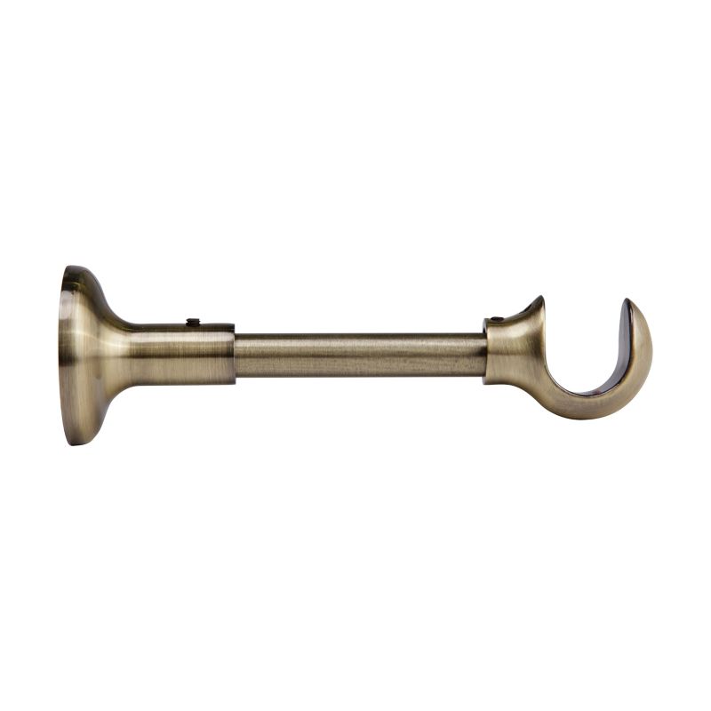 Enkelt gardinstangholder Colours antik messing 19 mm