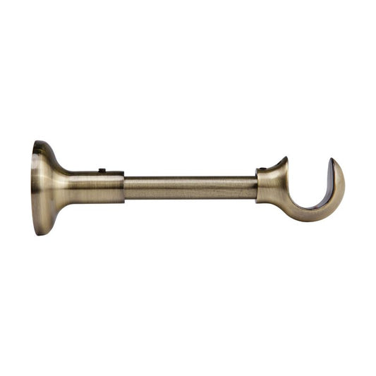 Enkelt gardinstangholder Colours antik messing 19 mm