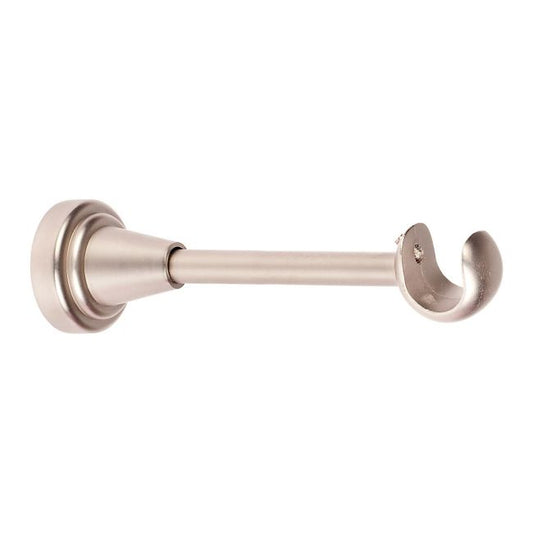 Åben enkelt gardinstangholder Colours mat-krom 19 mm