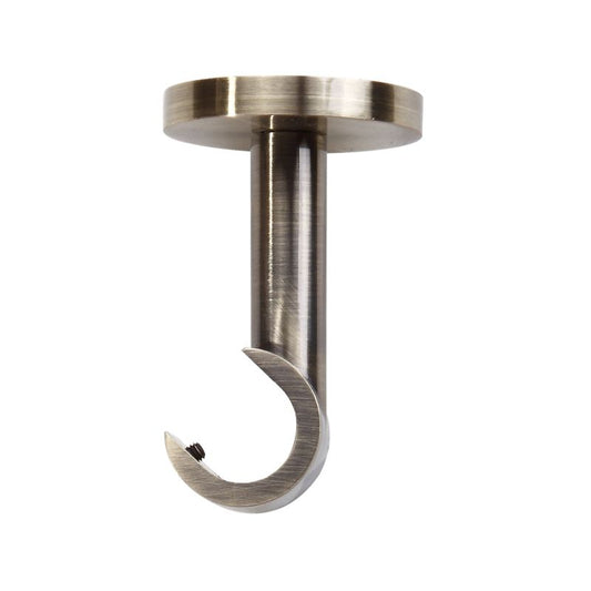 Loftbeslag til enkelt gardinstang Colours antik messing 19 mm