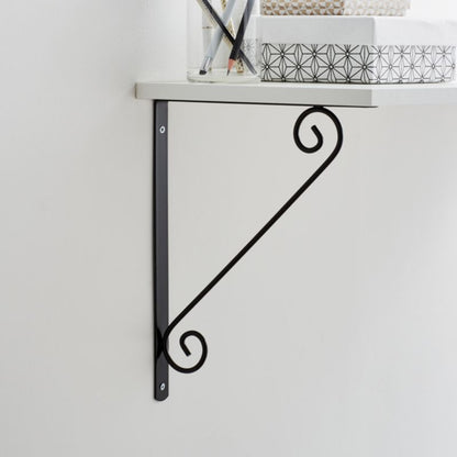 Smedet konsol Form Antik 150 x 200 mm mat-sort