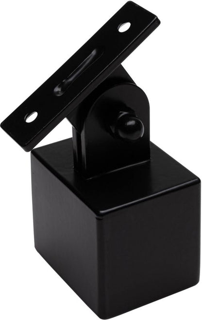 Justerbart Gelænderbeslag 37x47 mm Sort
