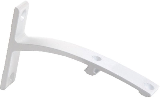 Dobbeltbeslag 12 cm aluminium/hvid