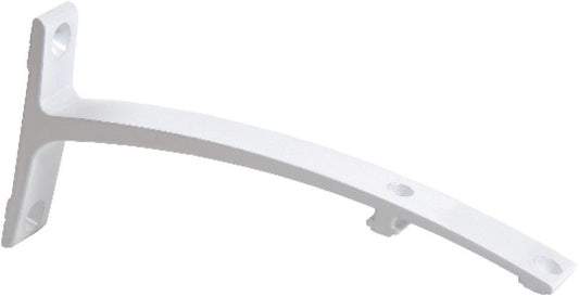 Dobbeltbeslag 18 cm aluminium/hvid
