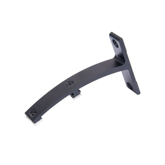 Dobbeltbeslag i aluminium sort 12 cm