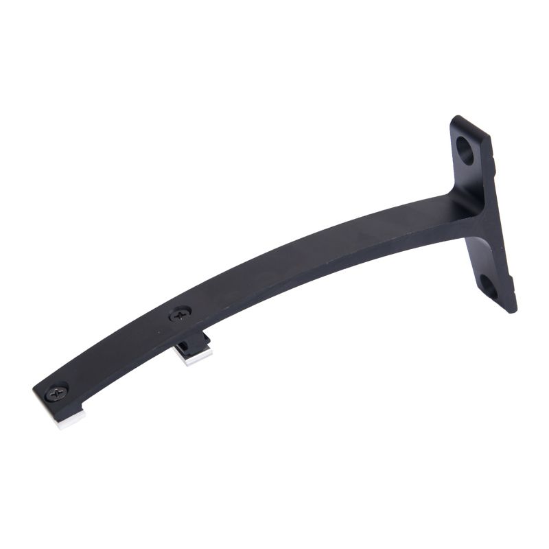 Dobbeltbeslag i aluminium sort 18 cm