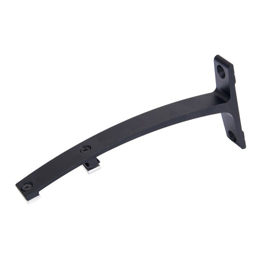 Dobbeltbeslag i aluminium sort 18 cm