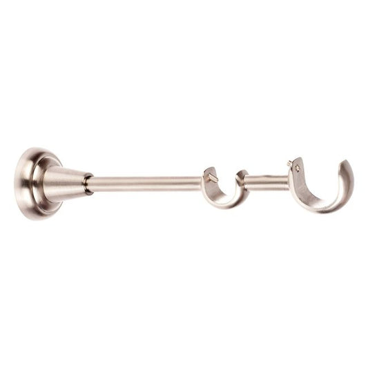 Dobbeltbeslag Colours massiv nickel 25/19 mm