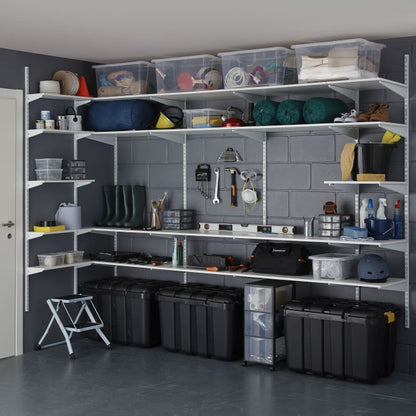 Dobbelt konsol Form Twinny 47 cm hvid