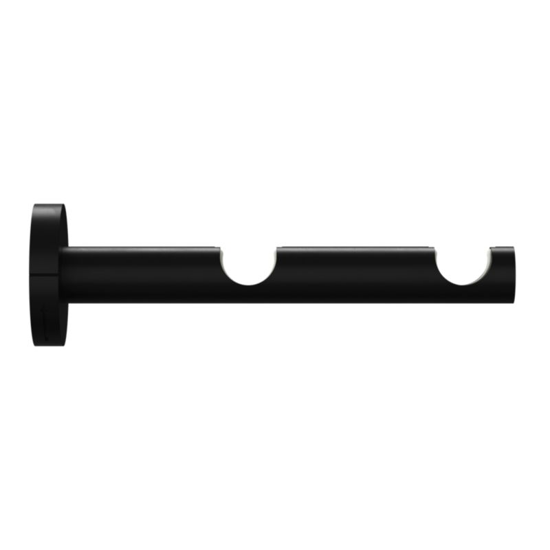 Dobbeltskinne vægbeslag Goodhome Araxos 19/19 mm mat-sort