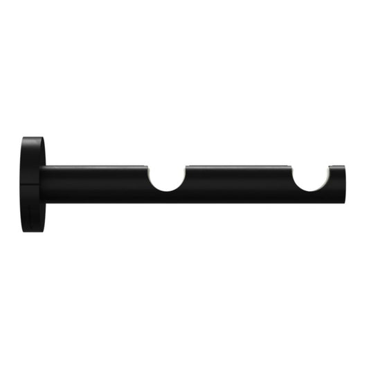 Dobbeltskinne vægbeslag Goodhome Araxos 19/19 mm mat-sort