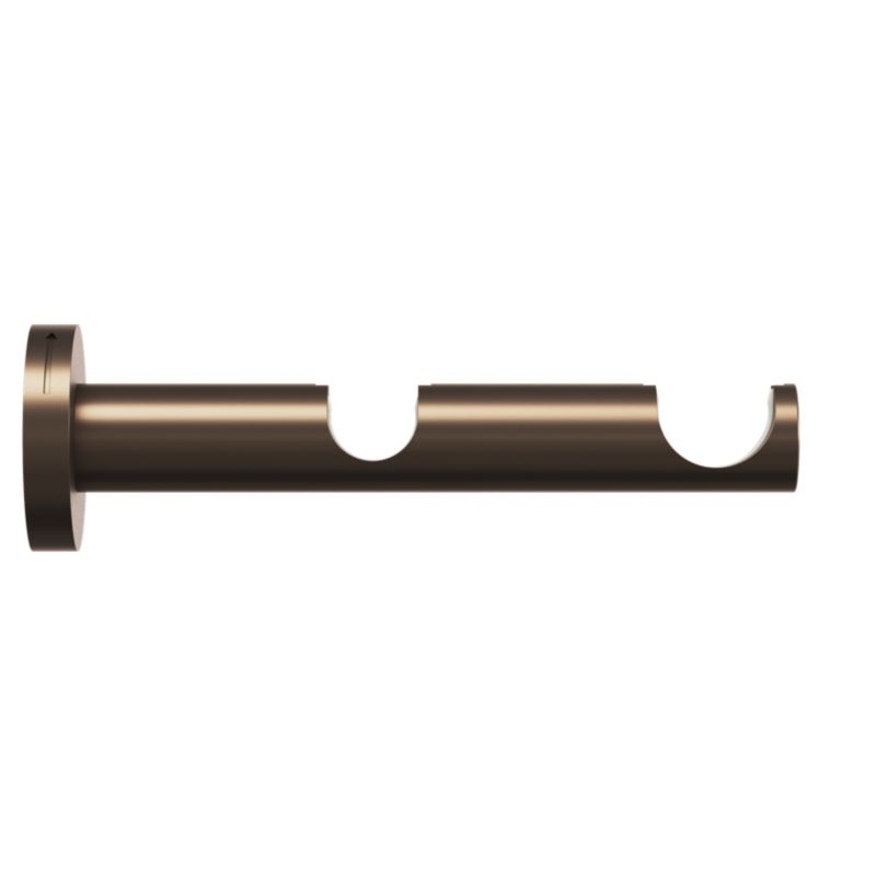 Dobbel vægbeslag Goodhome Kozani 19/19 mm brun