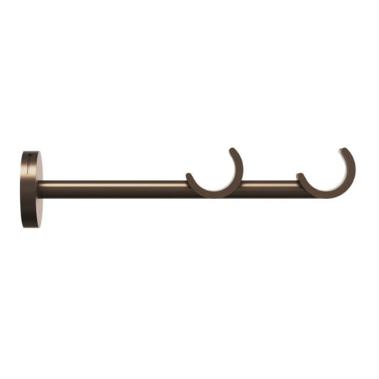 Dobbel vægbeslag Goodhome Kozani 19/28 mm brun