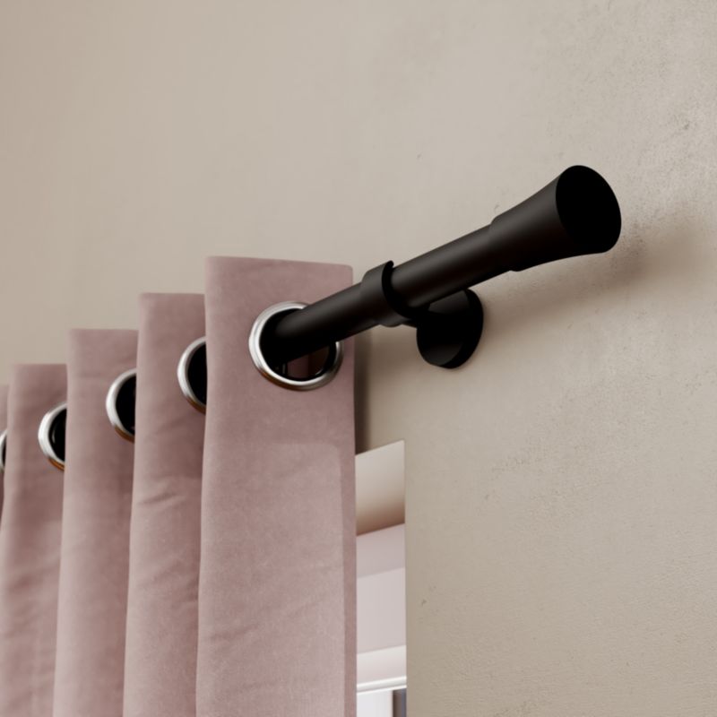 GoodHome Araxos enkelt vægbeslag 19 - 28 mm mat-sort