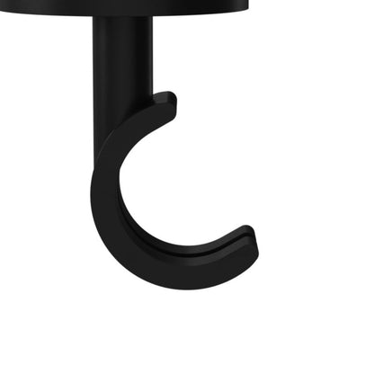 GoodHome Araxos enkelt vægbeslag 19 - 28 mm mat-sort