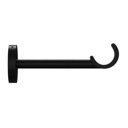 GoodHome Araxos enkelt vægbeslag 19 - 28 mm mat-sort